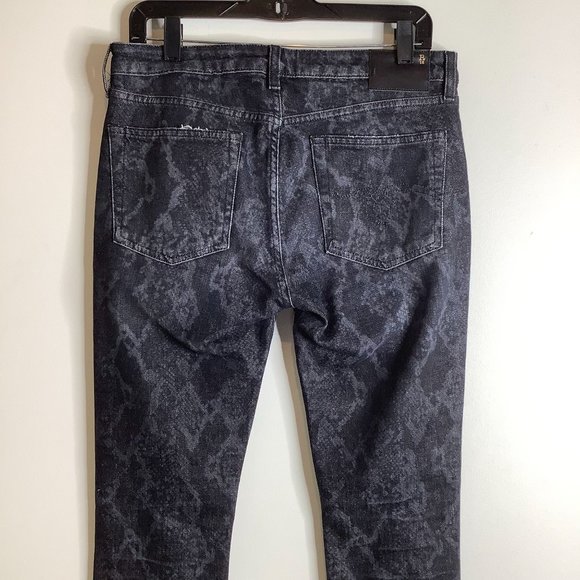 R13 gray black distressed jeans 5 pockets size 29 - Picture 4 of 6